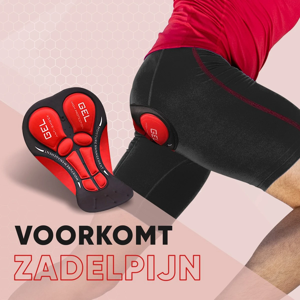 Fietsonderbroek Dames Heren Met Zeem - Fietsbroek - Fietsondergoed - Wielerbroek - 3XL - Afbeelding 11