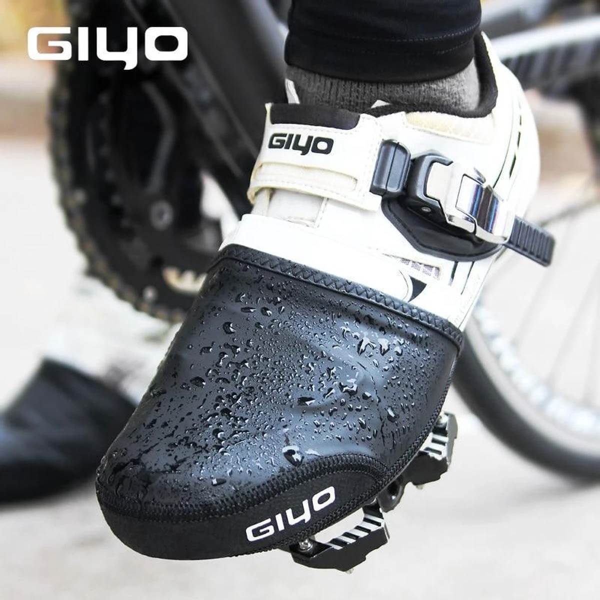 Giyo Waterdichte Halve Overschoenen Toe Covers - 1 Paar - Maat 41-46 - Zomer - Fiets Schoen Overtrek - MTB - Wielrennen/ Mountainbiken - Windproof - Afbeelding 4