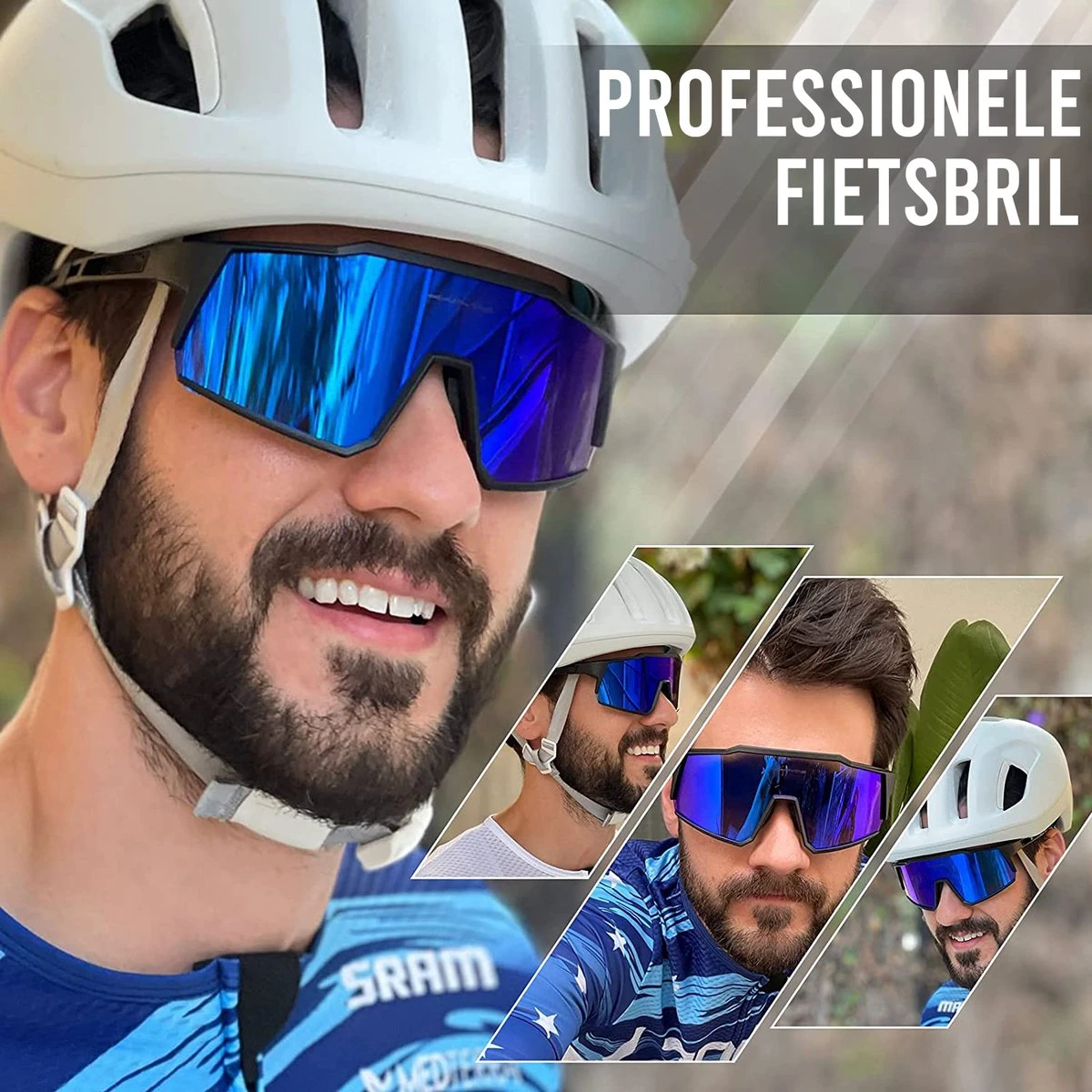 Fietsbril Sportbril Voor Heren En Dames Wielren En Racefiets Bril - Afbeelding 3