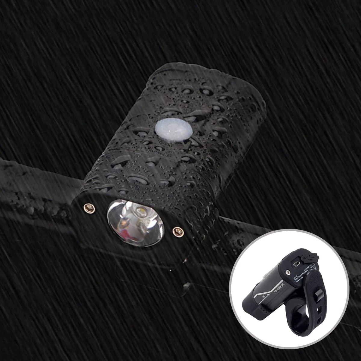 Lovnix - Oplaadbare Fietslamp LED Verlichting Set - USB Oplaadbaar - Fietslicht Met LED Lamp - Voor- En- Achter Licht - Regenbestendig - Geschikt Voor Mountainbike Fietsen Wandelen Speleologie - Afbeelding 16