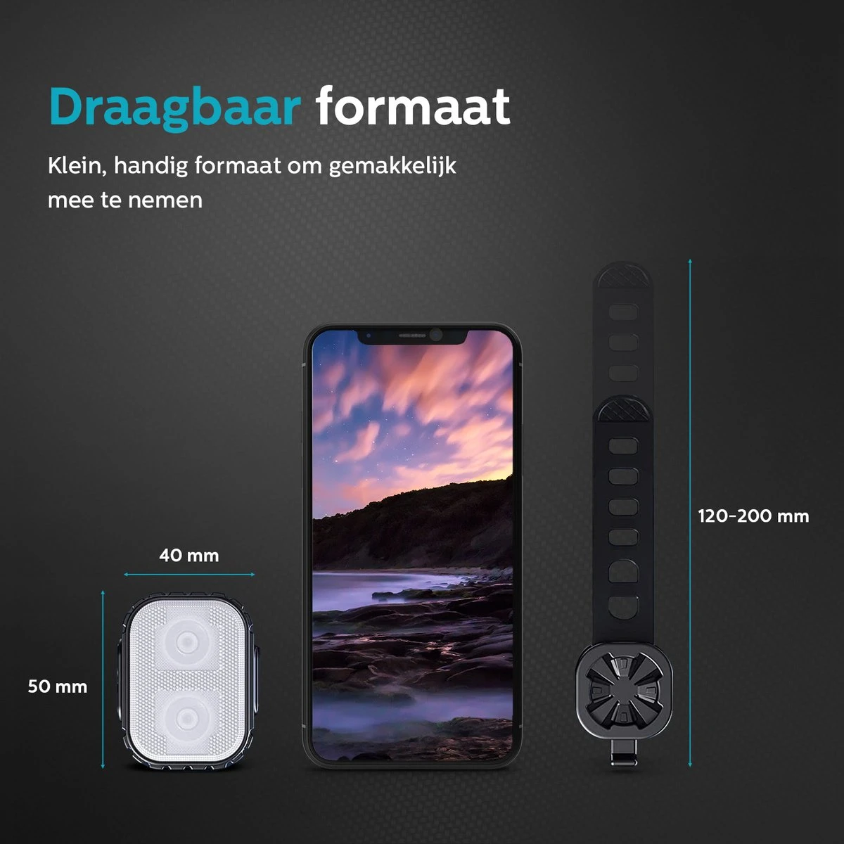 Inlustro Fietslamp Set - Voorlicht / Achterlicht - LED Fietslampjes Rood En Wit - Fietslicht Koplamp - Waterdicht - USB Oplaadbaar - Afbeelding 10