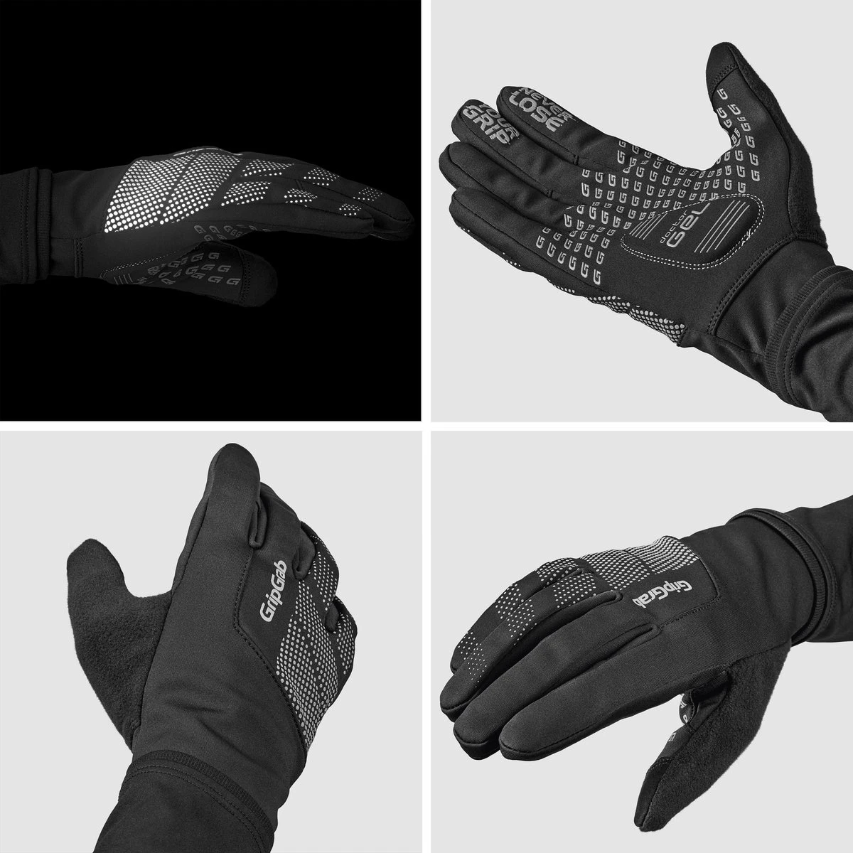 GripGrab - Ride Windproof Lente Herfst Fietshandschoenen Lange Vinger - Zwart - Unisex - Maat XL - Afbeelding 6