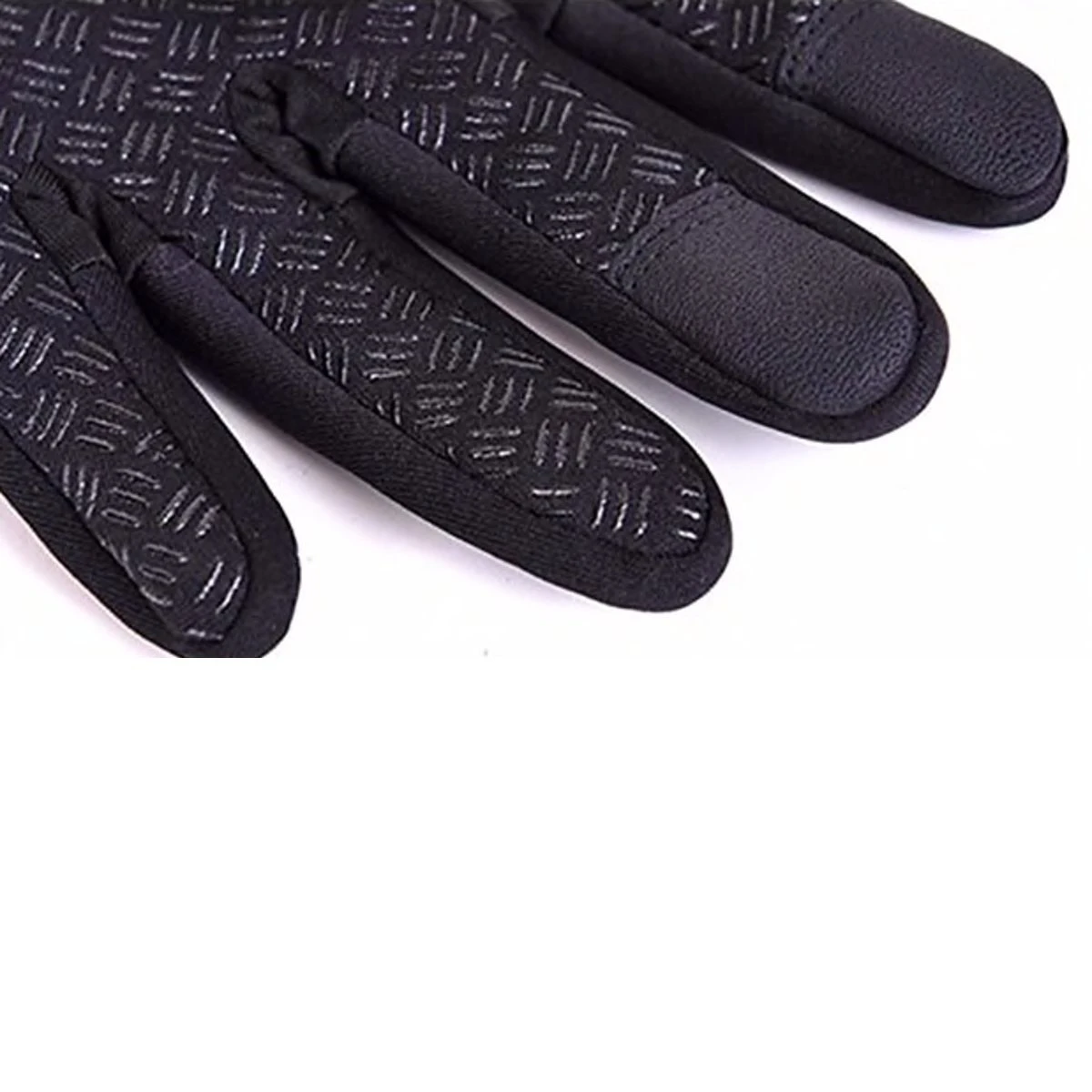 Merkloos Handschoenen | Touchscreen | Waterdicht | Fleece | Unisex | Zwart | Maat L - Afbeelding 4