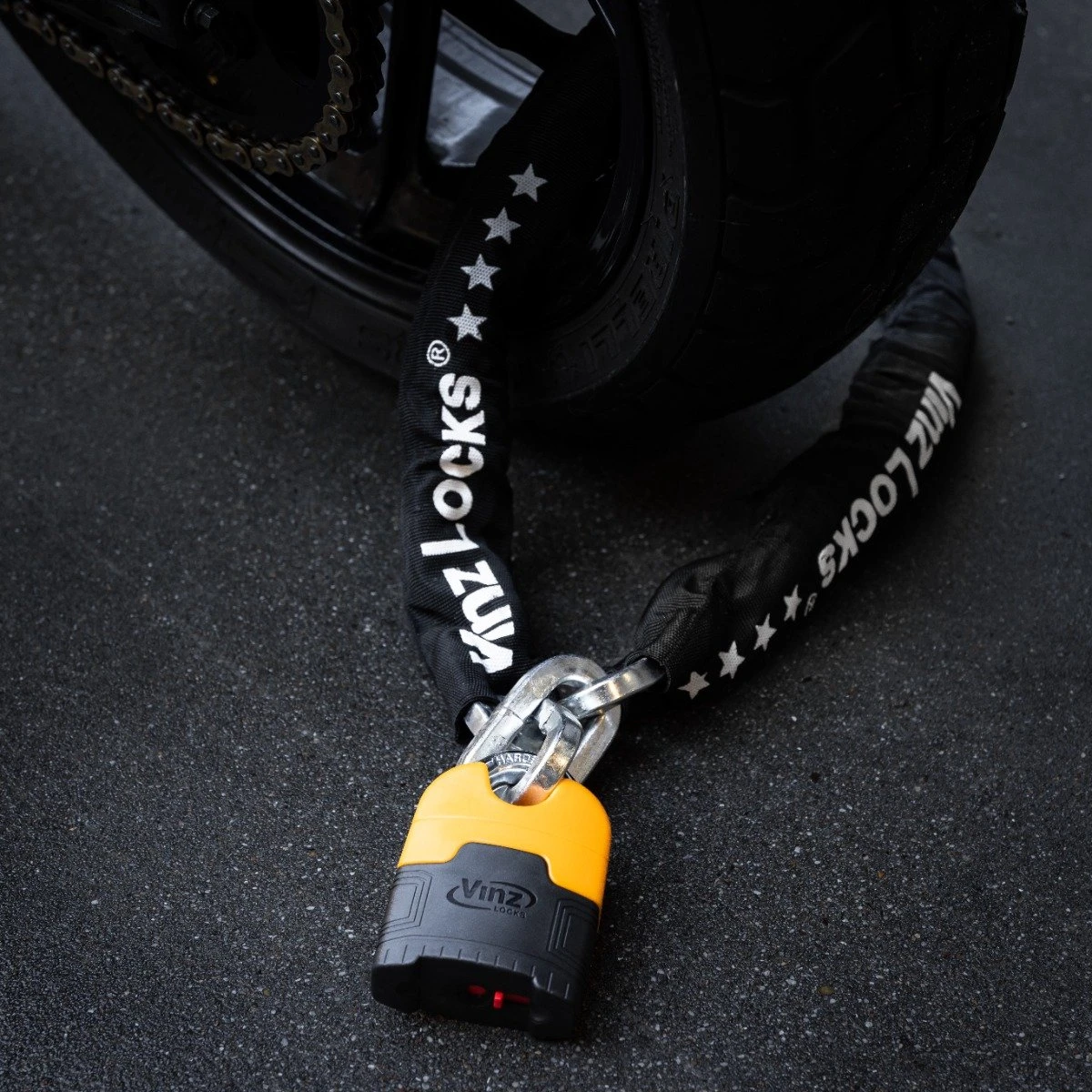 VINZ Makalu Motorslot / Kettingslot / Scooterslot ART 4 Gecertificeerd - 200 Cm Ketting - Dikte Schakels: 10,5mm - Afbeelding 5