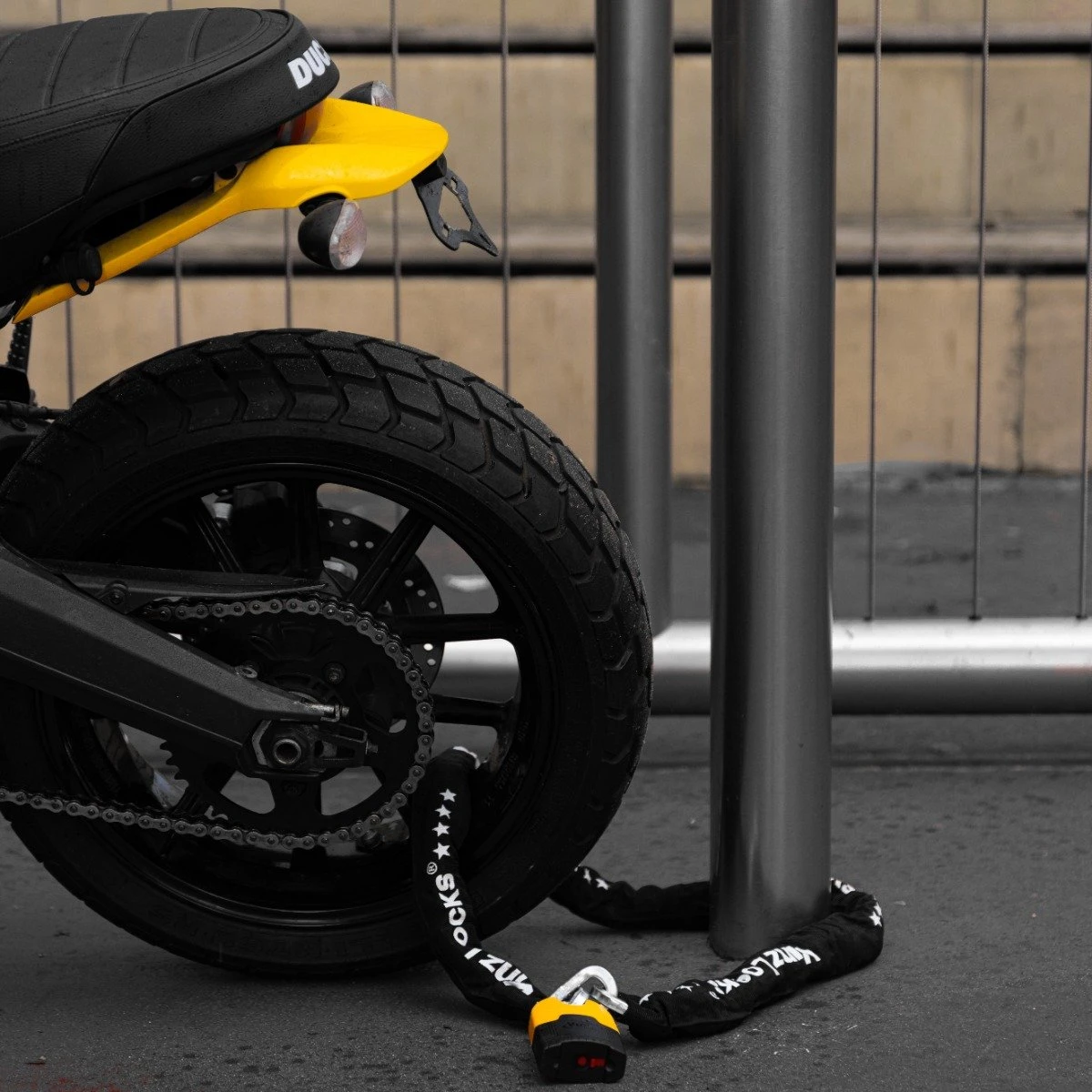 VINZ Makalu Motorslot / Kettingslot / Scooterslot ART 4 Gecertificeerd - 200 Cm Ketting - Dikte Schakels: 10,5mm - Afbeelding 6