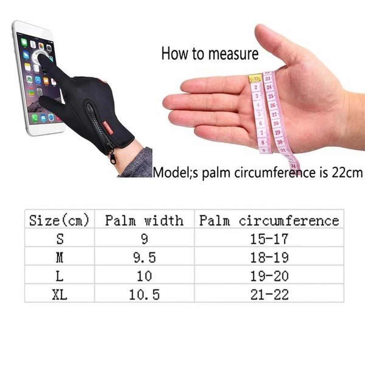 Merkloos Handschoenen - Touchscreen - Grip - Waterafstotend - Thermisch - Wintersport - Ski/Snowboardhandschoenen - Fietshandschoenen - Dames - Maat M - Stretch - Roze - Afbeelding 8