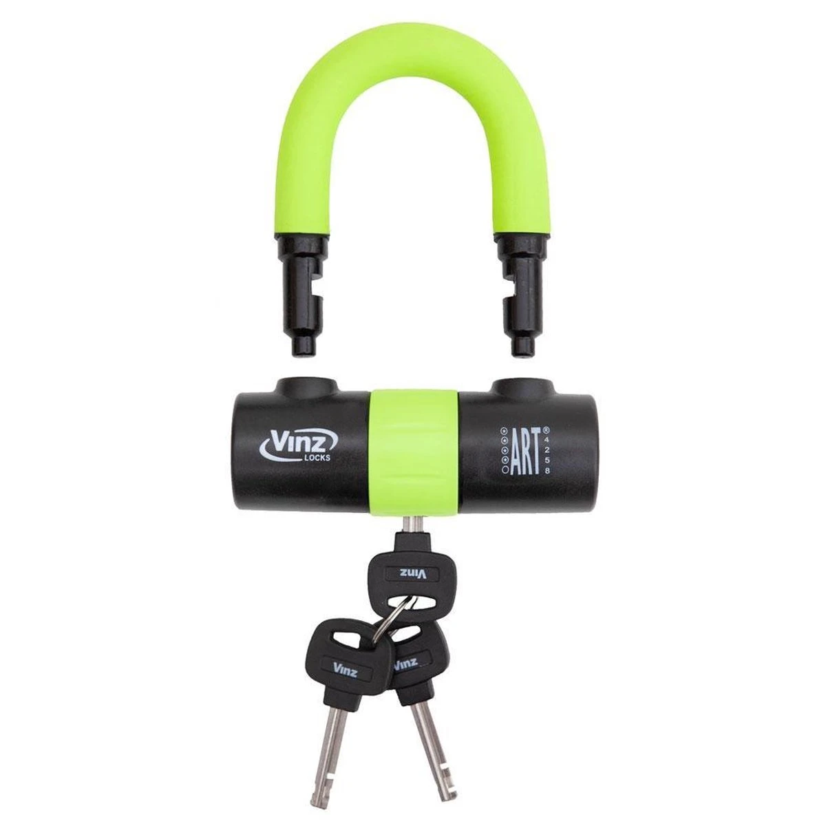 VINZ Dinara Schijfremslot / Motorslot / Scooterslot ART4 - Geel - Afbeelding 2