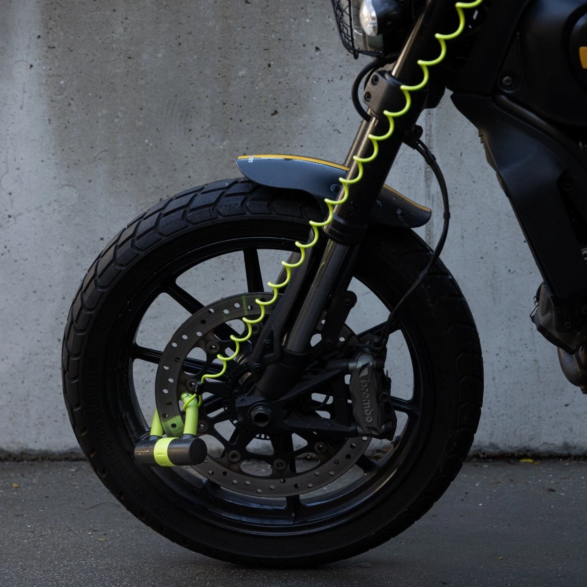 VINZ Dinara Schijfremslot / Motorslot / Scooterslot ART4 - Geel - Afbeelding 6