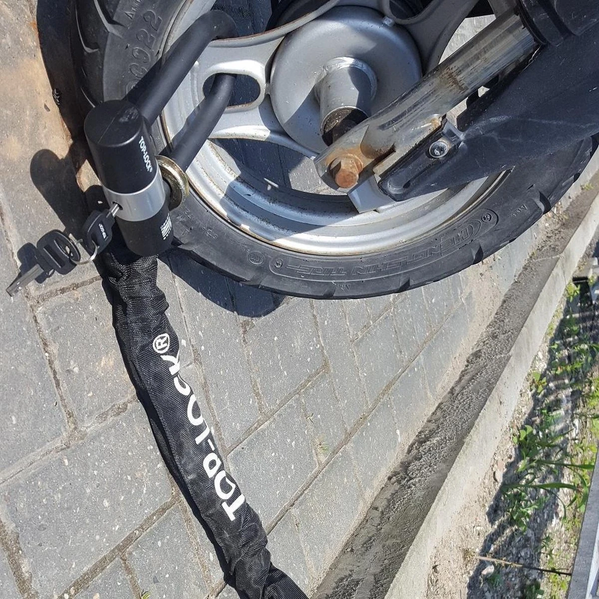 Top Lock Scooterslot / Motorslot ART4 170cm Kettingslot Met Loop - Afbeelding 2