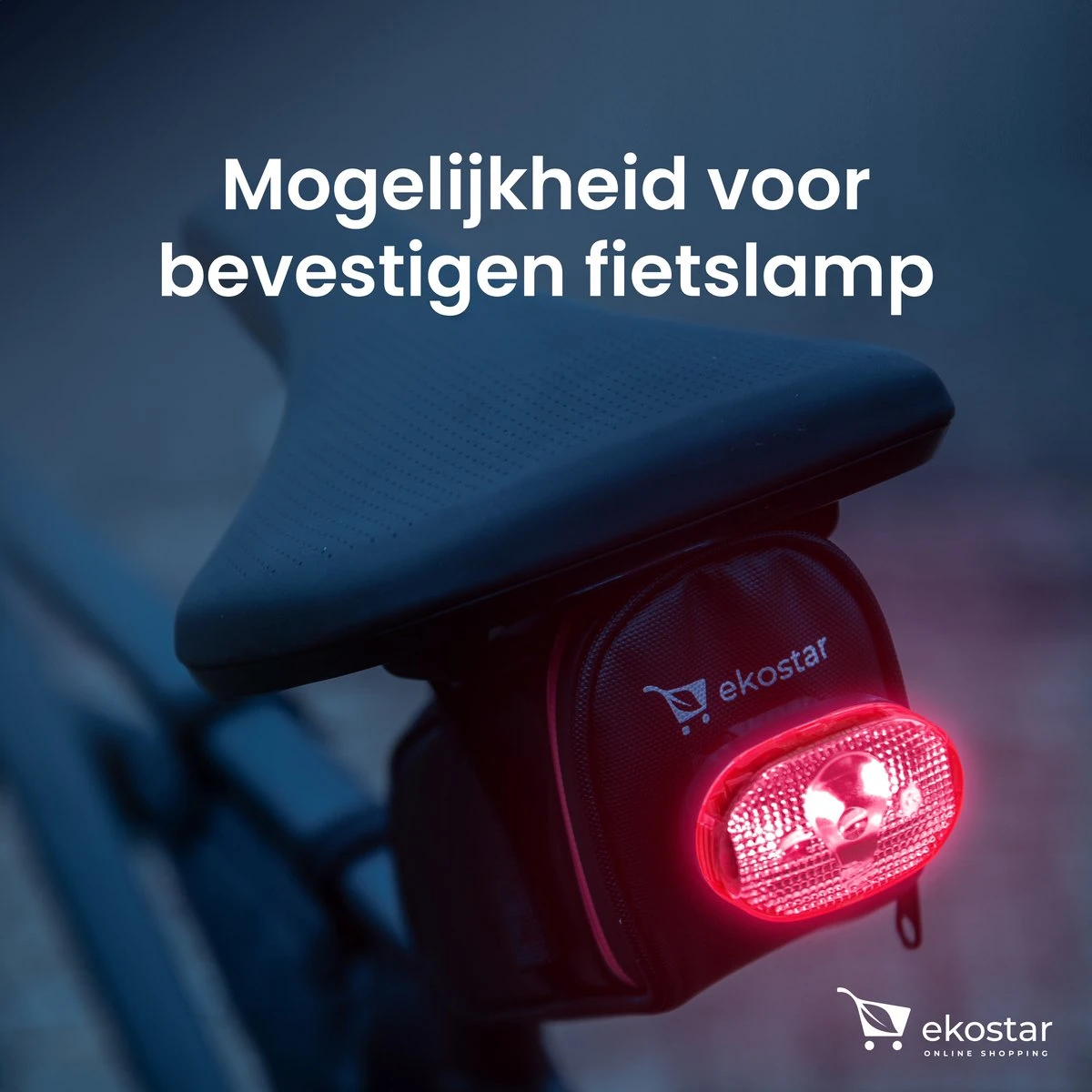 Ekostar® Online Shopping - Zadeltas Fiets - Fietstas - Waterdicht - Zadeltasje Zwart - OOk Voor Elektrische Fietsen En Racefietsen - Afbeelding 7