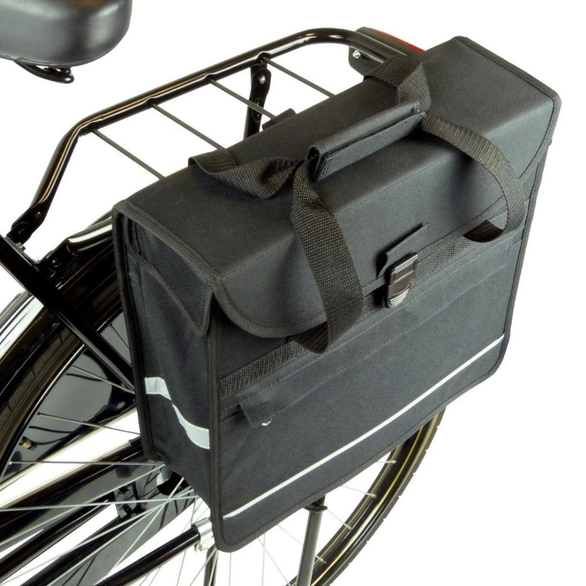 Dresco - Enkele Fietstas - Nylon - Zwart - Afbeelding 2