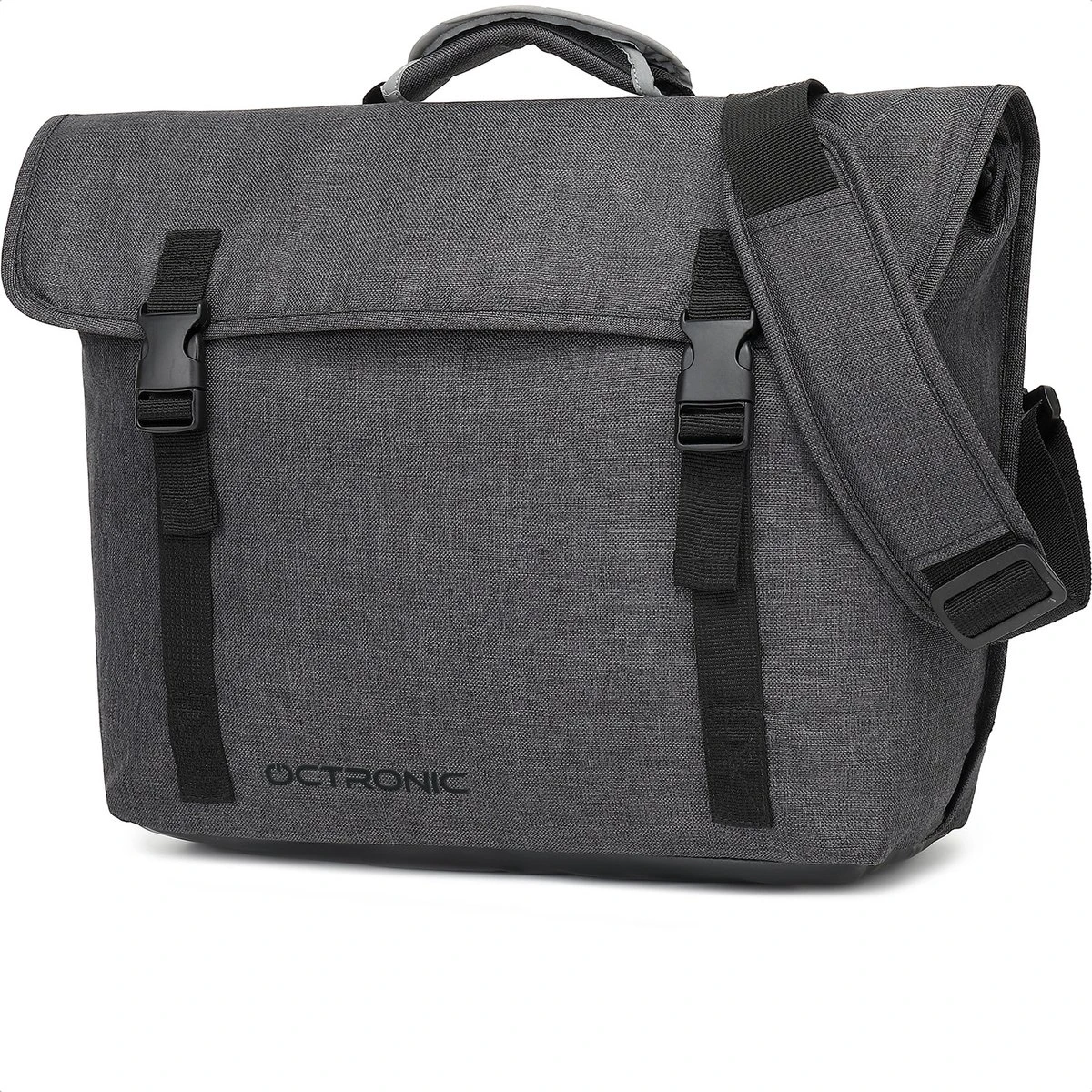 Fietstas Laptoptas 15 6 Inch - Schoudertas - Afneembare Enkele Fietstas - Laptop Fietstas Waterdicht - 17 Liter - Antraciet