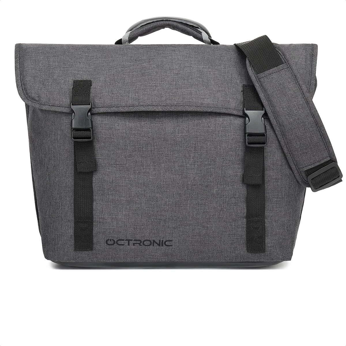 Fietstas Laptoptas 15 6 Inch - Schoudertas - Afneembare Enkele Fietstas - Laptop Fietstas Waterdicht - 17 Liter - Antraciet - Afbeelding 5