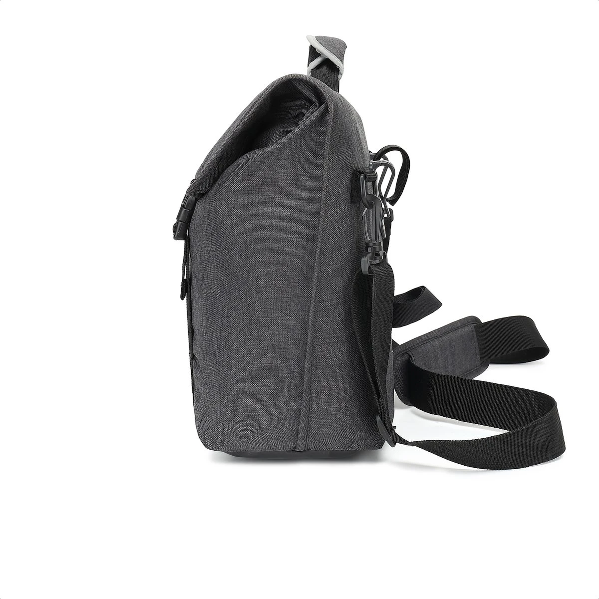 Fietstas Laptoptas 15 6 Inch - Schoudertas - Afneembare Enkele Fietstas - Laptop Fietstas Waterdicht - 17 Liter - Antraciet - Afbeelding 7