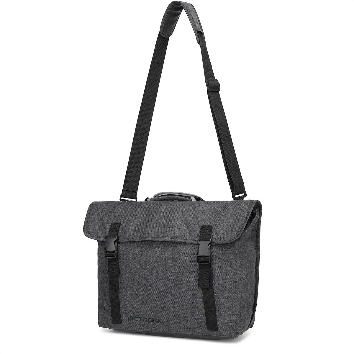 Fietstas Laptoptas 15 6 Inch - Schoudertas - Afneembare Enkele Fietstas - Laptop Fietstas Waterdicht - 17 Liter - Antraciet - Afbeelding 11