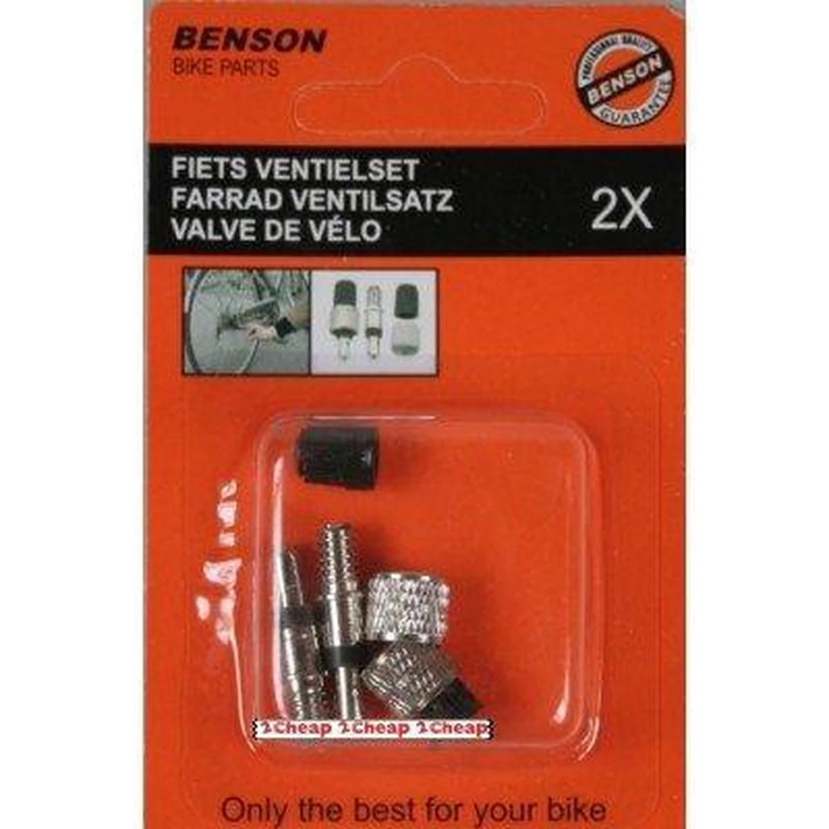 Benson Losse Fietsventiel Dunlop - Blitz - Hollands Met Stopdopje - 2 Stuks - Afbeelding 2