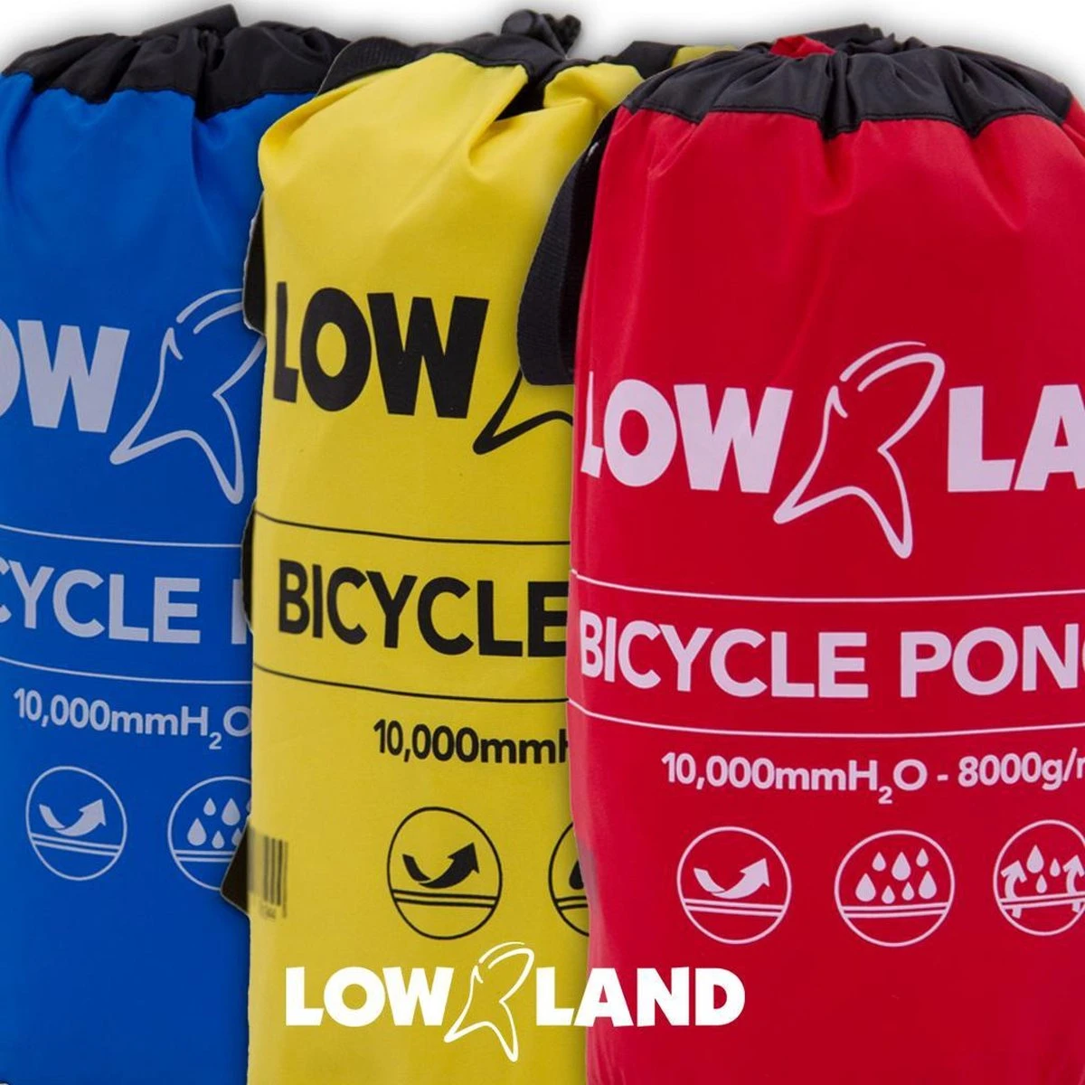 LOWLAND OUTDOOR® Fietsponcho 100% Waterdicht (10.000mm) - Ademend (8.000g/M²) PFAS Vrij! - Afbeelding 6