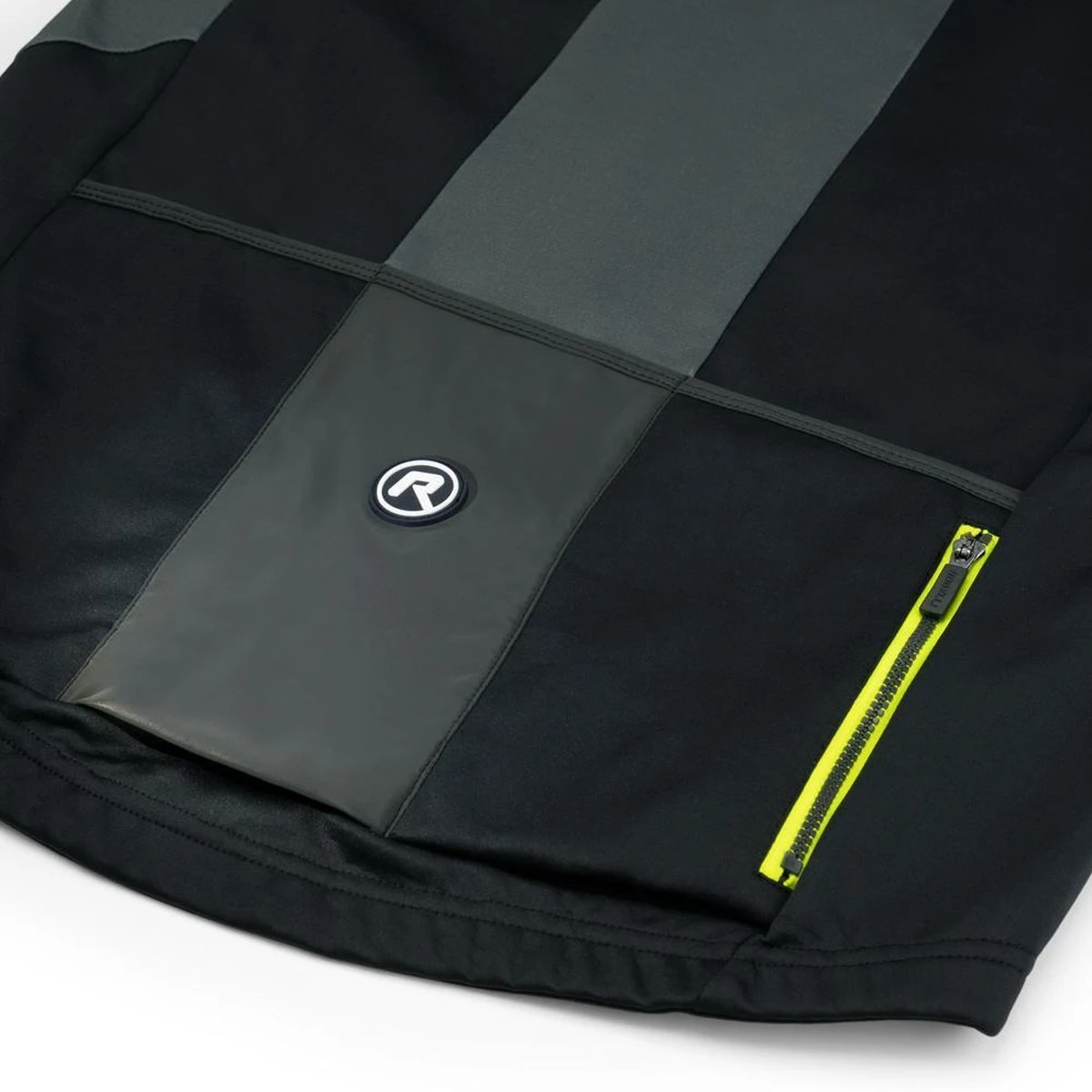 Rogelli Brave Winterjack - Fietsjack - Zwart/Grijs/Fluor - Heren - Maat L - Afbeelding 2