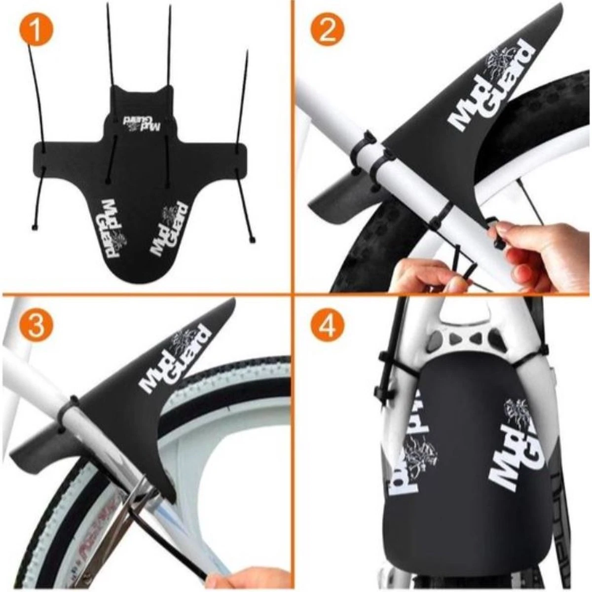 Mudguard MTB - Ass Saver - Universeel Spatbord Mountainbike - Voorspatbord - Afbeelding 4