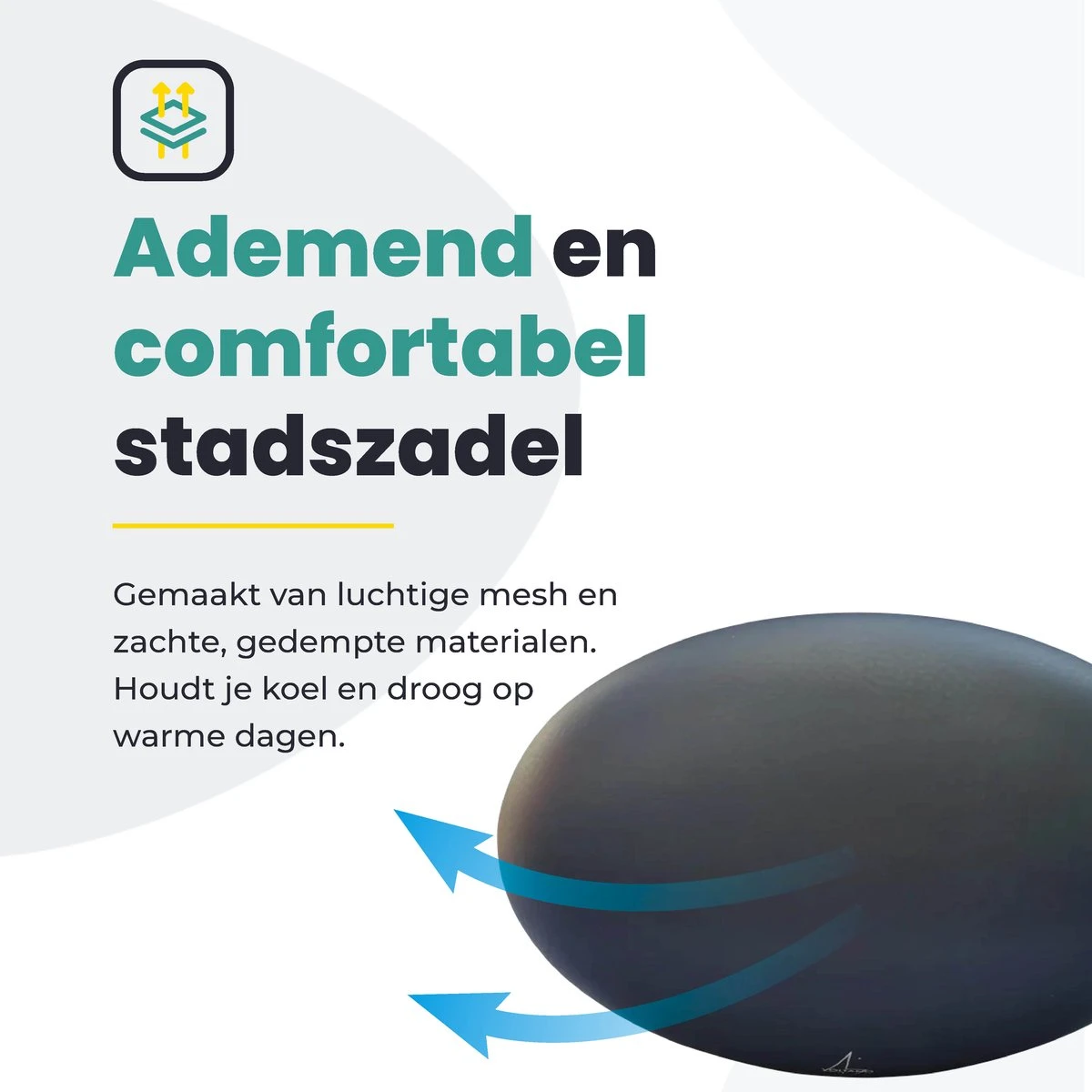 Voltano Rokzadel / Fietszadel – Rok – Zwart - Foam Vulling - Ademend En Comfortabel Materiaal - Afbeelding 9