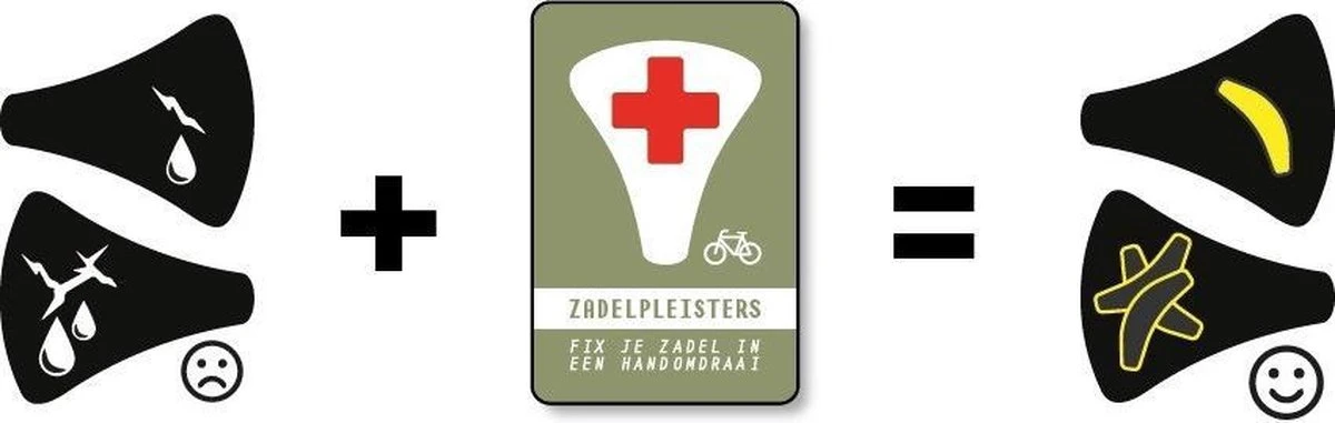 Fiets Zadelpleisters Transparant Zadelplakker 3 Stuks