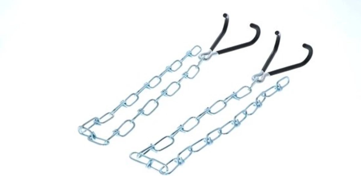 Dresco Fiets Ophanghaken Aan Ketting | Fietshaken Voor Ophangen Fiets Aan Plafond - Afbeelding 2