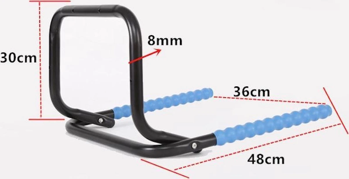 Merkloos Decopatent® Muur Ophangsysteem Voor 2 Fietsen & Inklapbaar - Ophang Systeem Fiets - Ophangen Aan Muur - Houder Muur - Wandmontage - Afbeelding 5