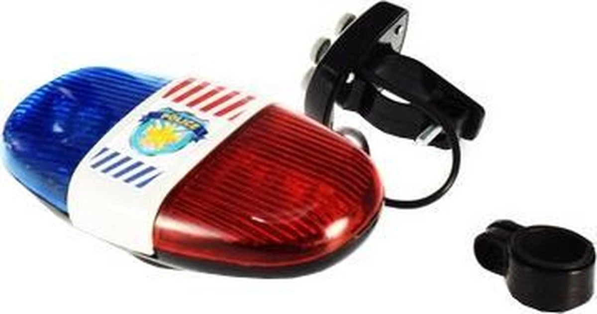 Toi Toys Fiets Politie Sirene En Zwaailicht - Afbeelding 3