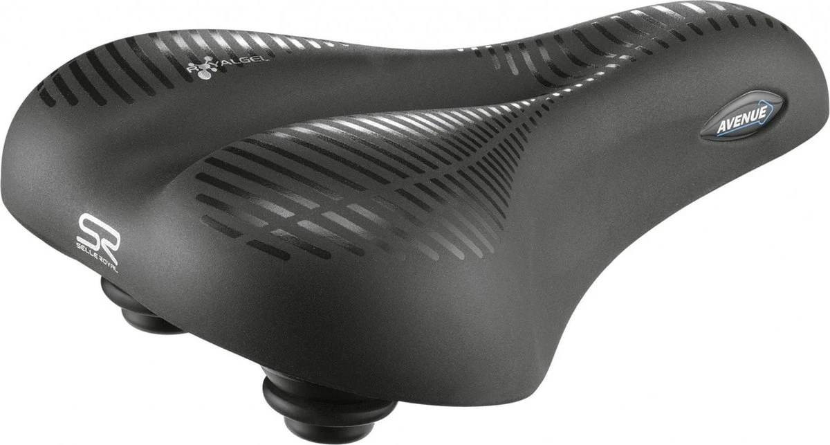 Selle Royal Avenue Moderate 8466 - Fietszadel - Gel - Zwart