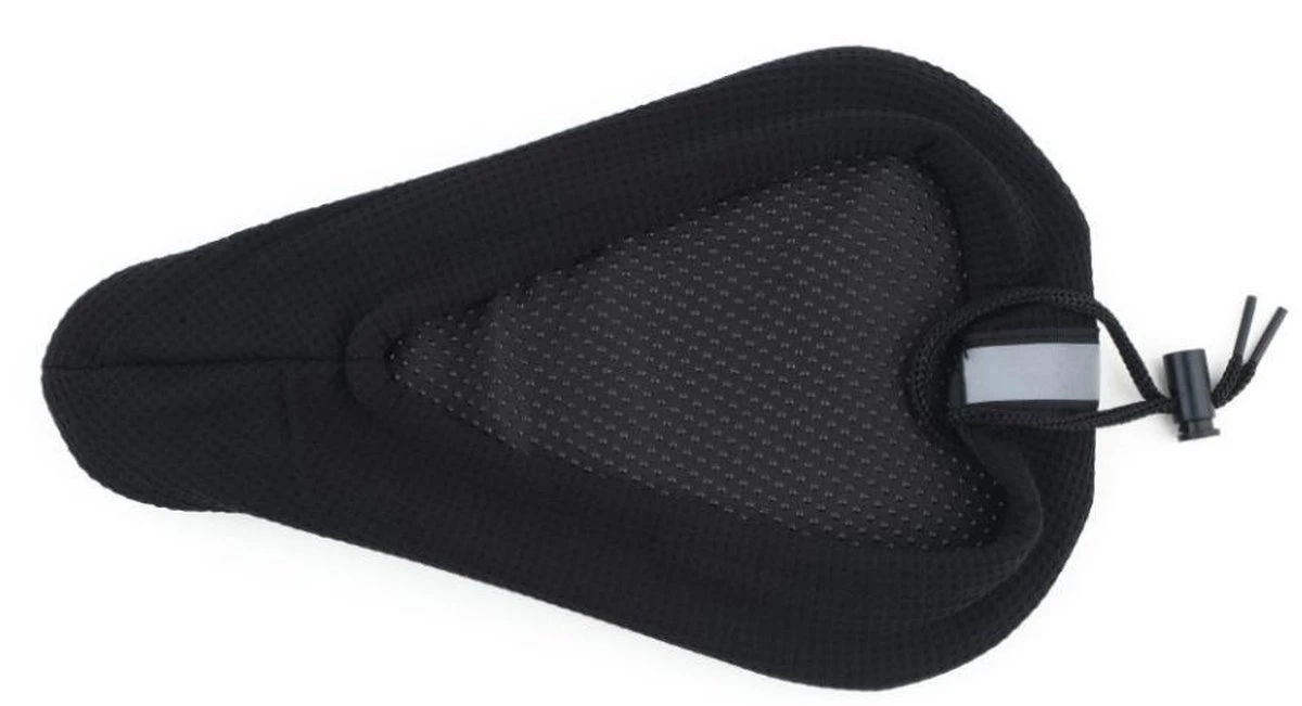 Merkloos Fietszadel Overtrek - Zwart