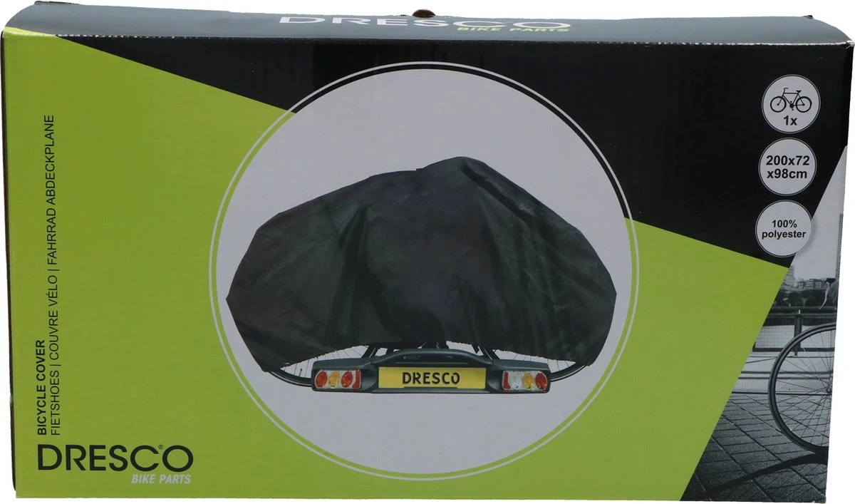 Dresco Fietshoes Voor 1 Fiets | Waterdicht | 200x72x98cm | Voor Fietsendrager En Stalling - Afbeelding 10