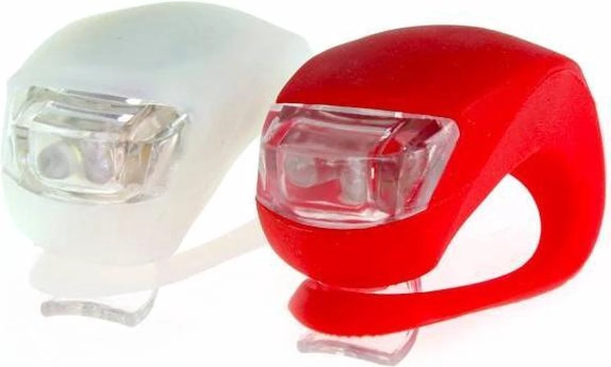 Merkloos Dutch Gadgets - Fietslampjes LED - Set Wit En Rood - Inclusief Batterijen - Afbeelding 8