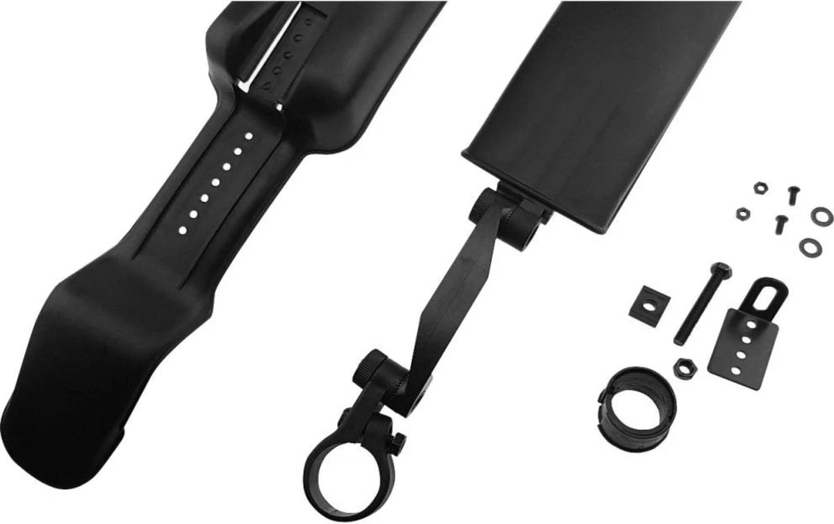 Dunlop 2x Spatbord Fiets/ Mountainbike - 24/ 26" - Verstelbaar - Met Bevestigingsmateriaal - Zwart - Afbeelding 9