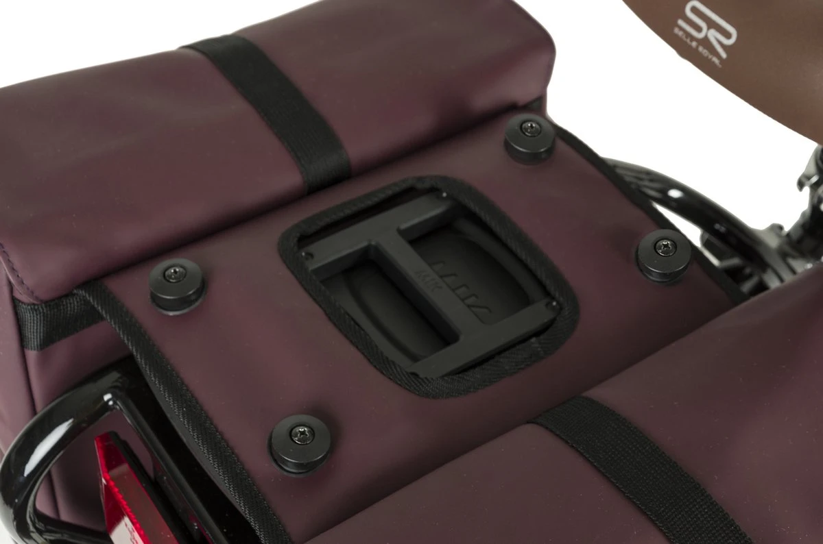 Fastrider Jaxx II Dubbele Fietstas Basics - Paars - 28L - Waterafstotend - Afbeelding 7