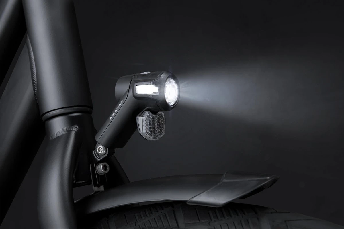 AXA Nox Sport 12 Lux - Fietslamp Voorlicht - LED Koplamp - Fietsverlichting Op Batterij - Auto/Off - Zwart - Afbeelding 6