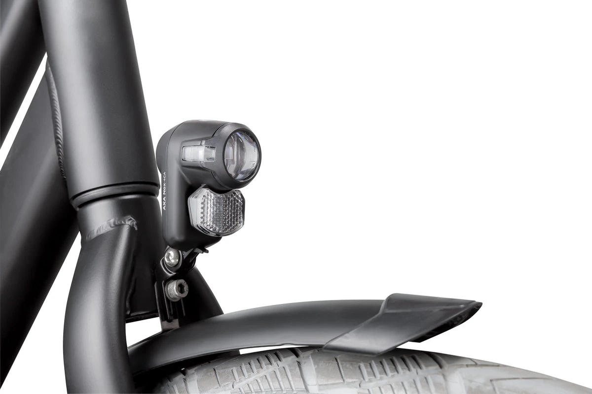 AXA Nox City 4 Lux - Fietslamp Voorlicht - LED Koplamp - Fietsverlichting Op Batterij - Auto/Off - Zwart - Afbeelding 6
