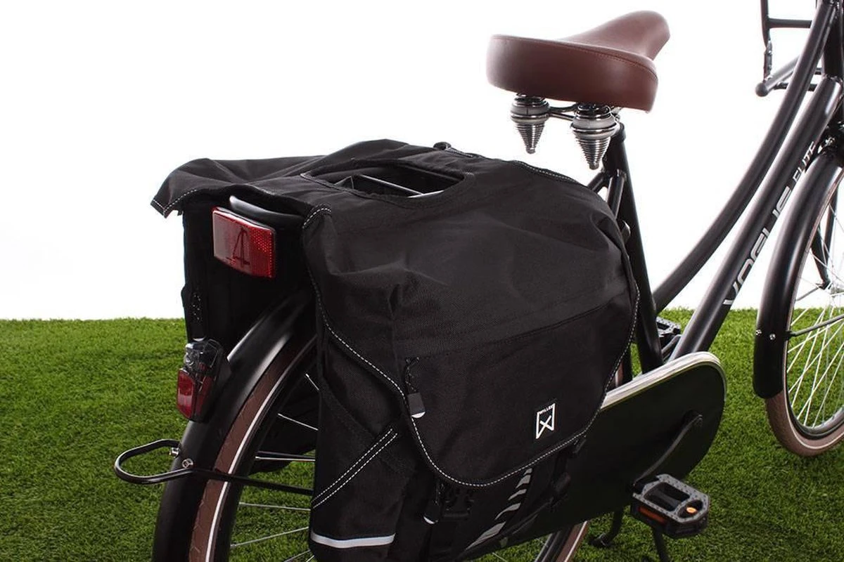 Willex Bagagetas - Dubbele Fietstas - 28L - Zwart - Afbeelding 5