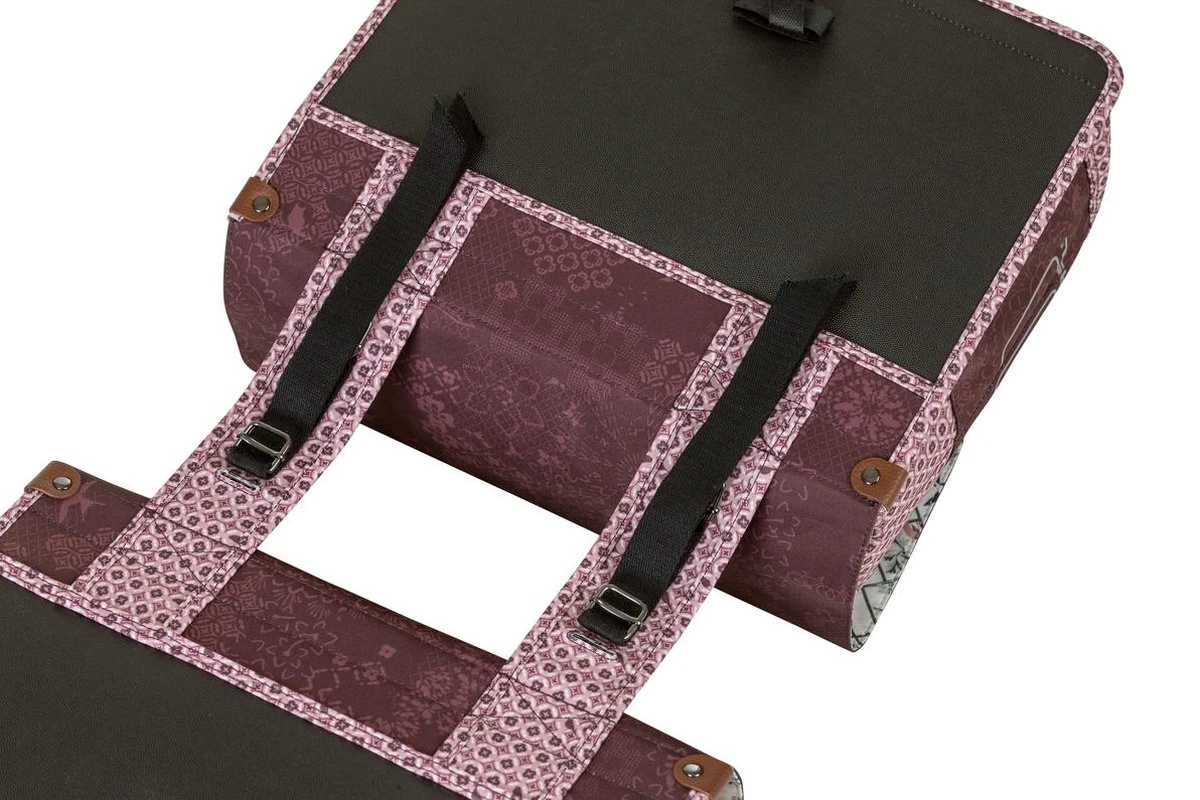 Basil Bohème Dubbele Fietstas - 35 Liter - Rood - Afbeelding 4