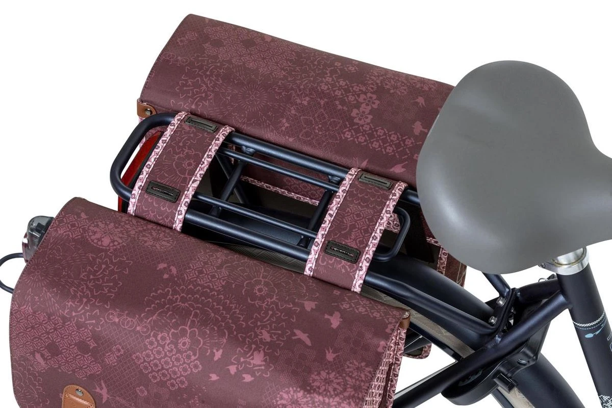 Basil Bohème Dubbele Fietstas - 35 Liter - Rood - Afbeelding 9