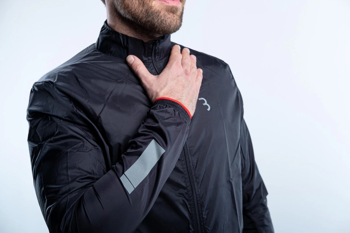 BBB Cycling BaseShield Regenjas Fiets - Wielren Fietsjack - Regenjack - Wind- En Waterdicht - Zwart - Maat L - Afbeelding 2