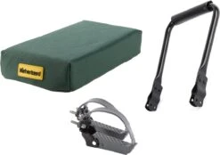 ROJO Rugsteun Bagagedrager + Fietskussen Bagagedrager Donkergroen + Voetsteunen (Universele Set)