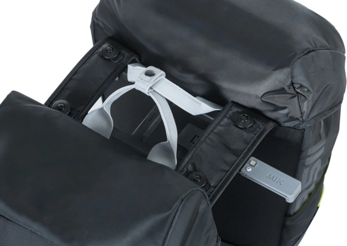 Basil Miles Dubbele Fietstas MIK - Zwart - 34 Liter - Afbeelding 3