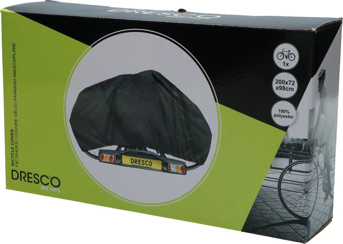 Dresco Fietshoes Voor 1 Fiets | Waterdicht | 200x72x98cm | Voor Fietsendrager En Stalling - Afbeelding 4