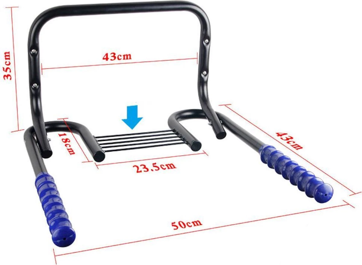 Merkloos Decopatent® Fiets Ophangsysteem Voor 2 Fietsen - Fietsenrek - Legplank Voor Helm - Fietshaak - Muurbeugel Fiets - Wandmontage - Afbeelding 4