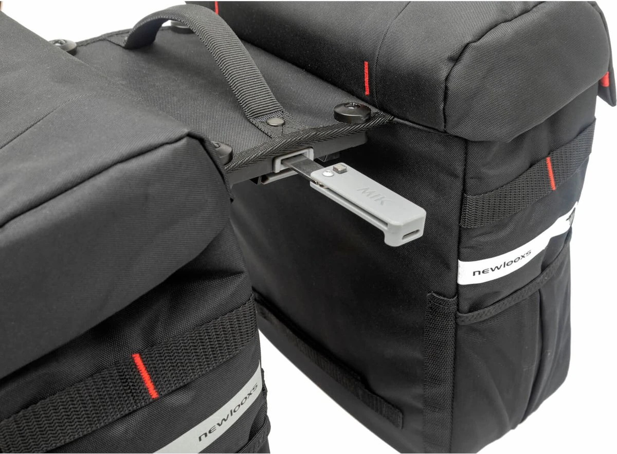 New Looxs Vigo Double Dubbele Fietstas MIK - 37 Liter - Grijs - Afbeelding 9