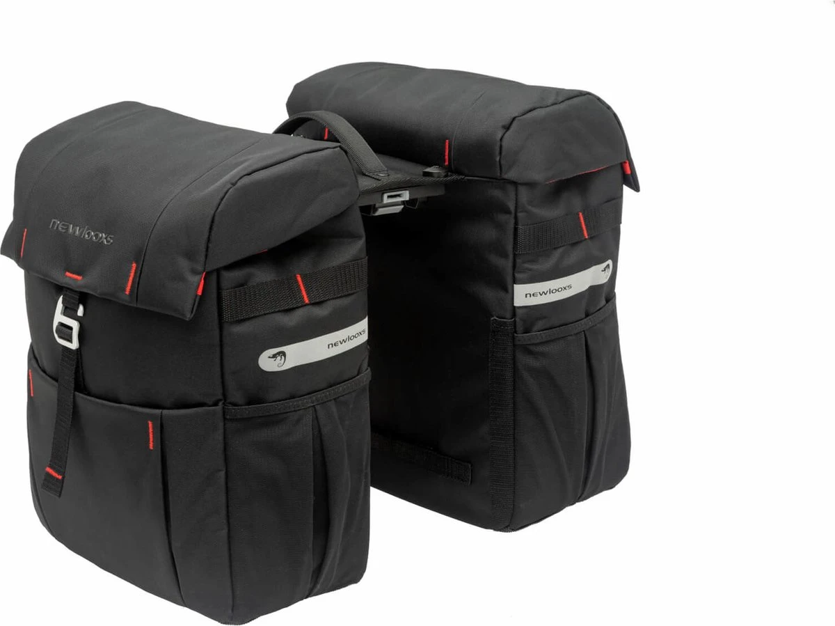 New Looxs Vigo Double Dubbele Fietstas MIK - 37 Liter - Grijs - Afbeelding 10