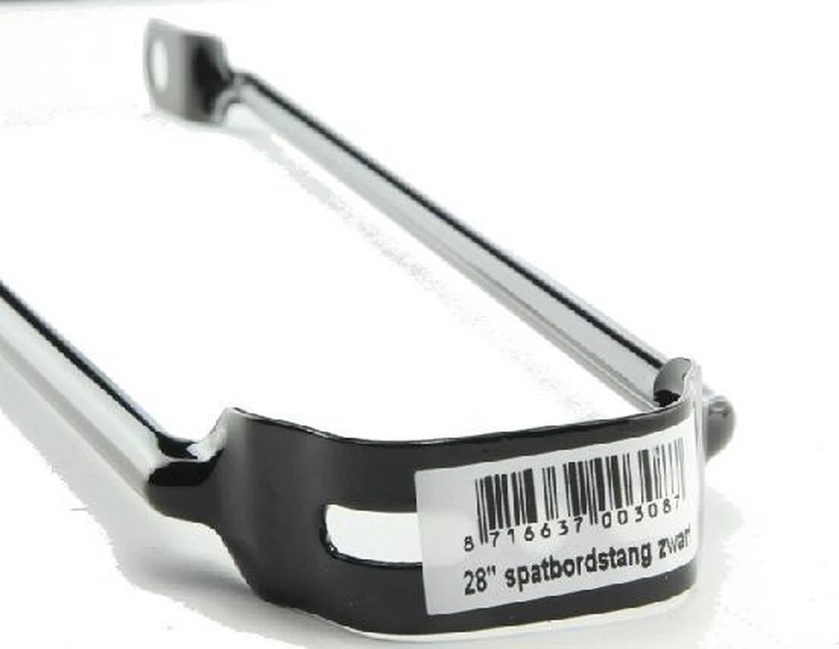 Vwp Spatbordstang Staal 28 Inch Zwart - Afbeelding 3