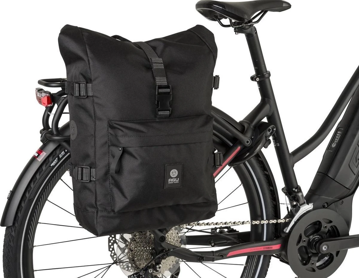 AGU Trend H2O Roll-Top Enkele Fietstas Urban Zwart - 14 L - Afbeelding 4