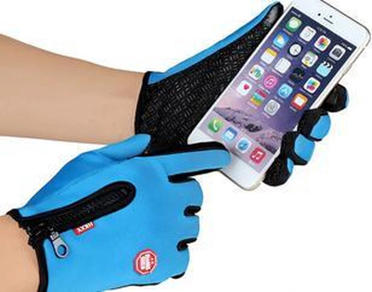 Merkloos Handschoenen - Touchscreen - Grip - Waterafstotend - Thermisch - Wintersport - Ski/Snowboardhandschoenen - Fietshandschoenen - Dames - Maat M - Stretch - Roze - Afbeelding 9