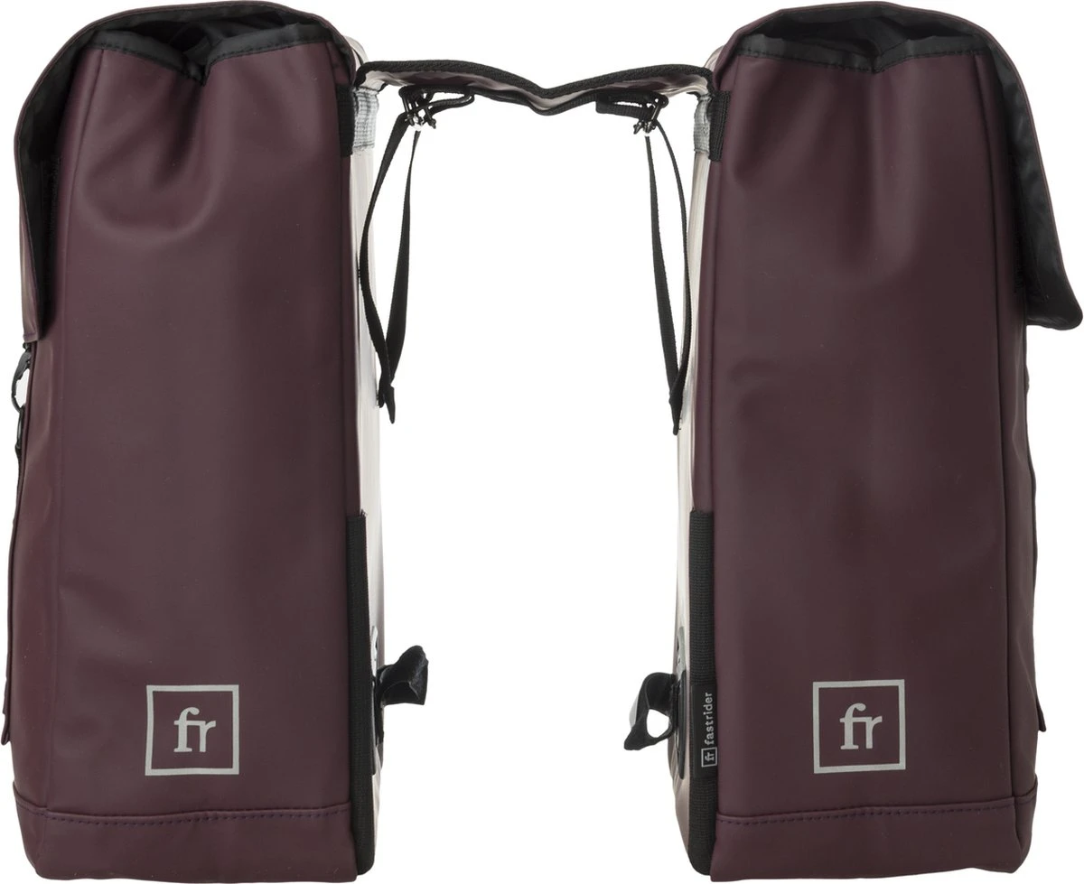 Fastrider Jaxx II Dubbele Fietstas Basics - Paars - 28L - Waterafstotend - Afbeelding 3